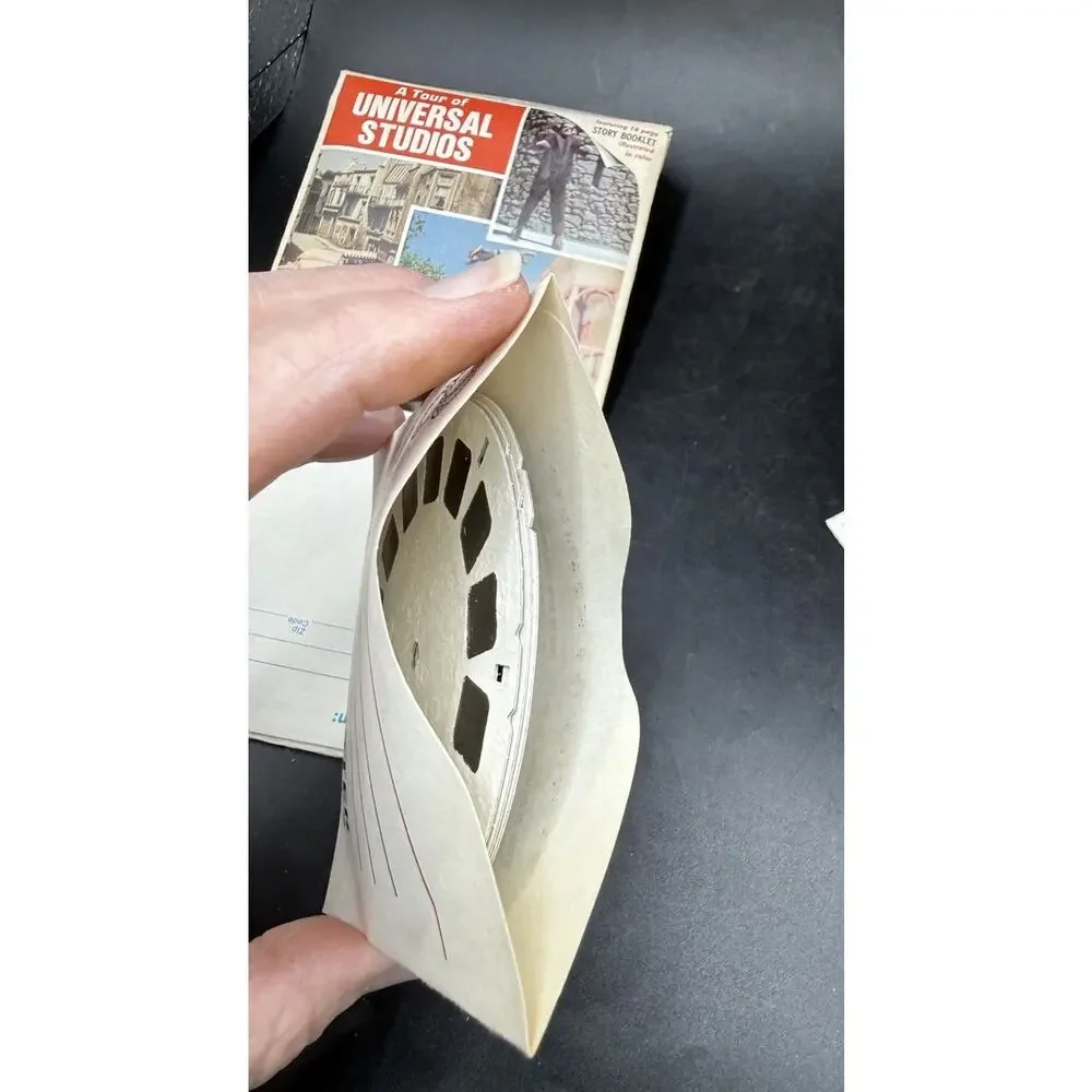 Universal Studios Tour #1 Hollywood 1969 3d View-Master 3 Reel Packet Complete